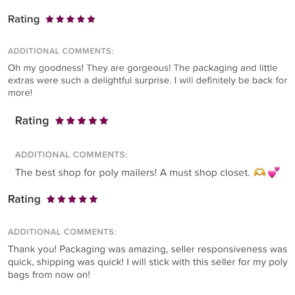 Vintage Floral Poly Mailers 10x13 Pack of 25 - Picture 6 of 6